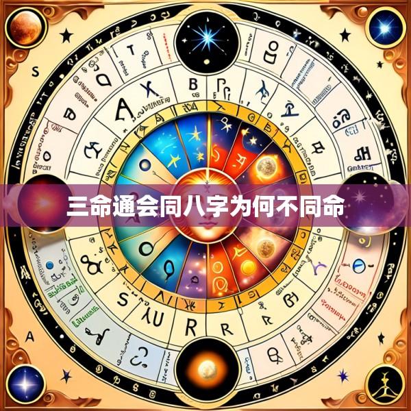 三命通会同八字为何不同命
