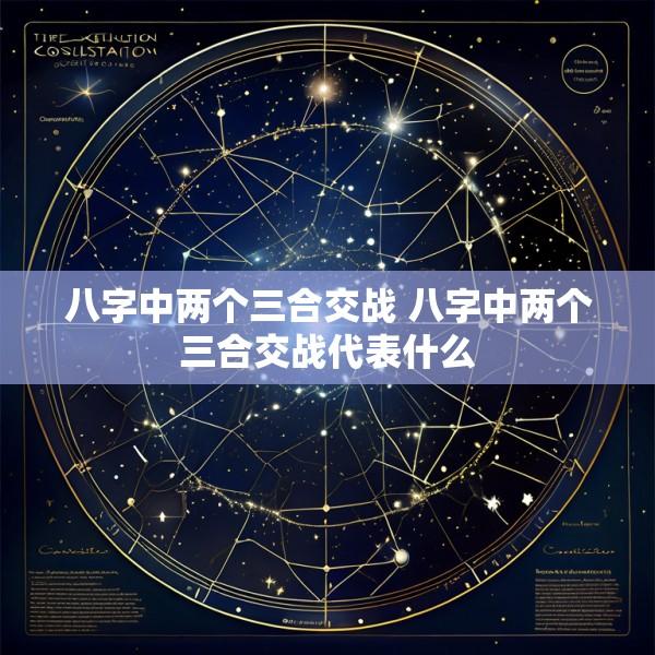 八字中两个三合交战 八字中两个三合交战代表什么