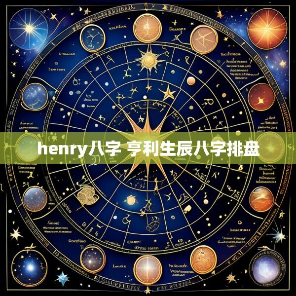 henry八字 亨利生辰八字排盘