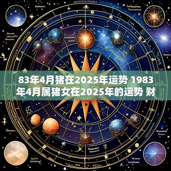 83年4月猪在2025年运势 1983年4月属猪女在2025年的运势 财运