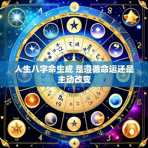 人生八字命生成 是遵循命运还是主动改变