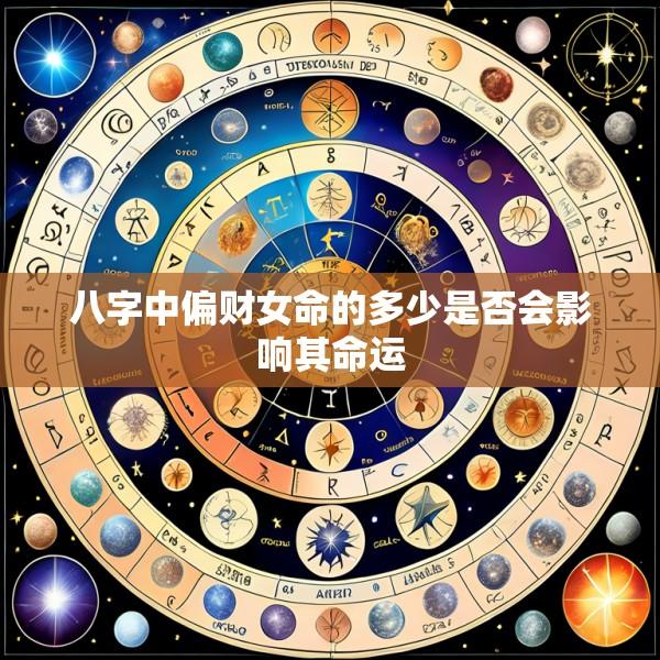 八字中偏财女命的多少是否会影响其命运