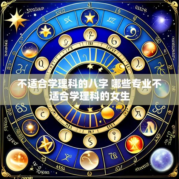 不适合学理科的八字 哪些专业不适合学理科的女生