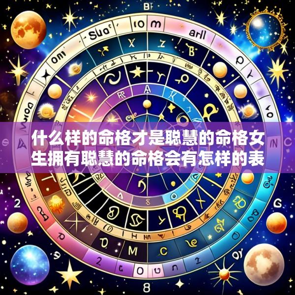 什么样的命格才是聪慧的命格女生拥有聪慧的命格会有怎样的表现