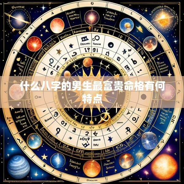 什么八字的男生最富贵命格有何特点