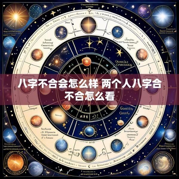 八字不合会怎么样 两个人八字合不合怎么看