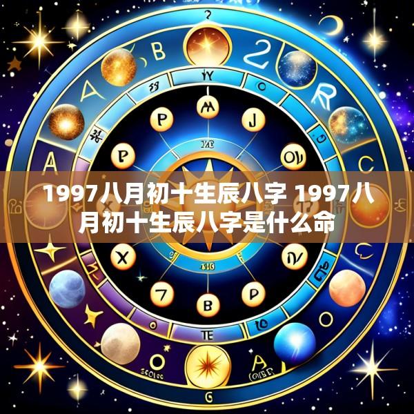 1997八月初十生辰八字 1997八月初十生辰八字是什么命
