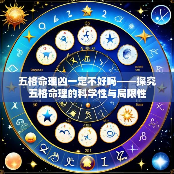 五格命理凶一定不好吗——探究五格命理的科学性与局限性