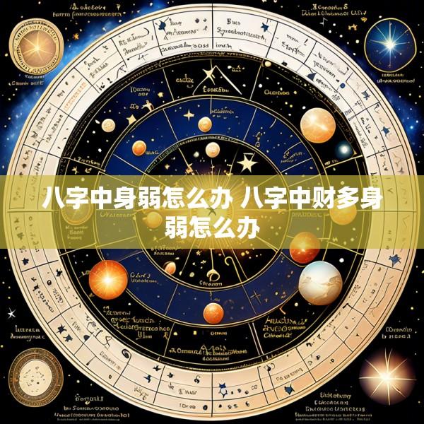 八字中身弱怎么办 八字中财多身弱怎么办