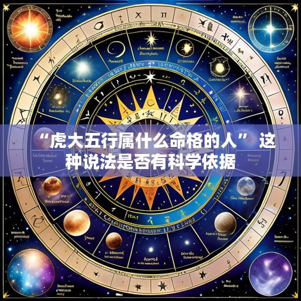 “虎大五行属什么命格的人” 这种说法是否有科学依据