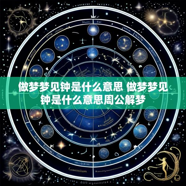 做梦梦见钟是什么意思 做梦梦见钟是什么意思周公解梦