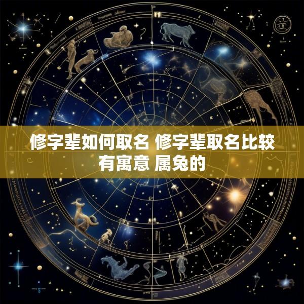修字辈如何取名 修字辈取名比较有寓意 属兔的
