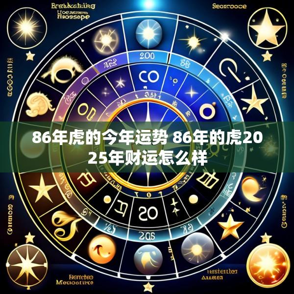 86年虎的今年运势 86年的虎2025年财运怎么样