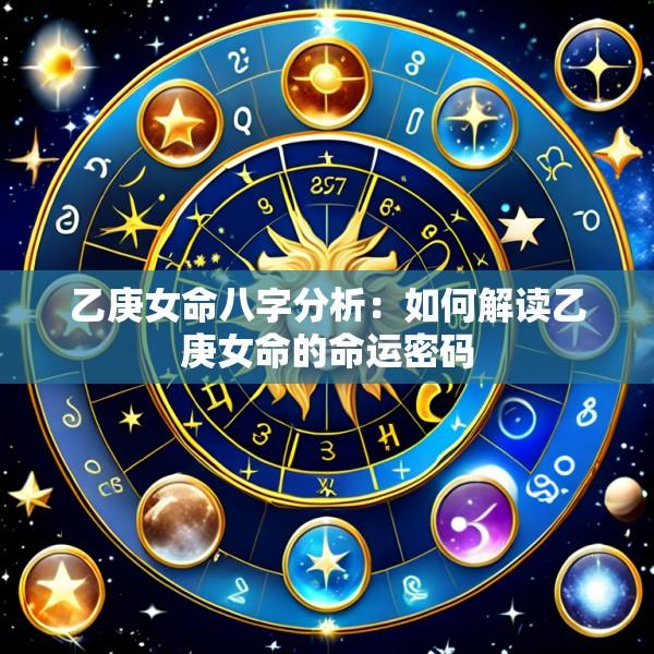 乙庚女命八字分析：如何解读乙庚女命的命运密码