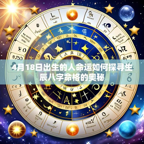 4月18日出生的人命运如何探寻生辰八字命格的奥秘