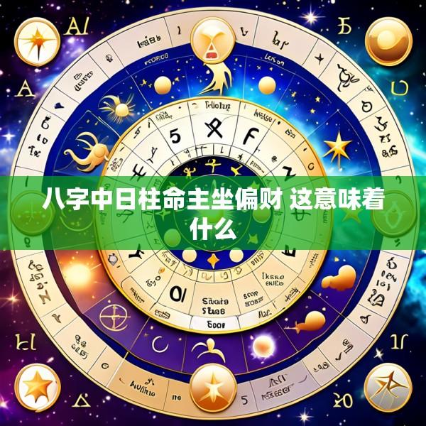 八字中日柱命主坐偏财 这意味着什么