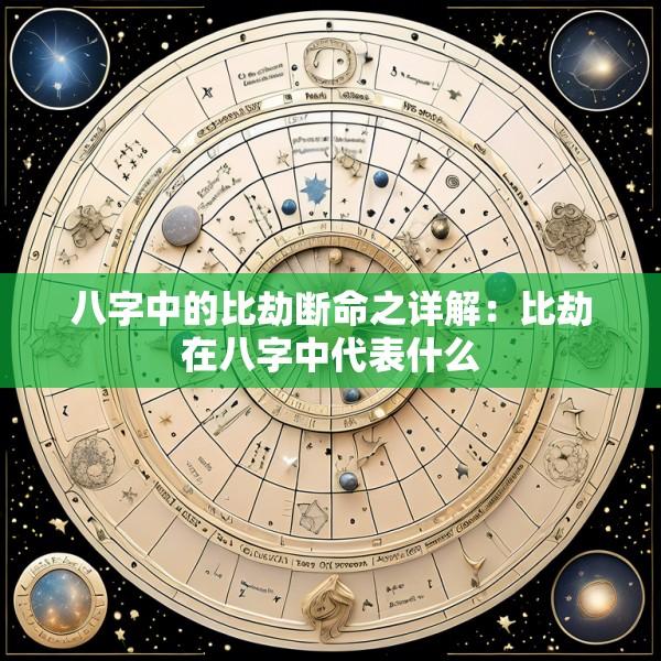 八字中的比劫断命之详解：比劫在八字中代表什么