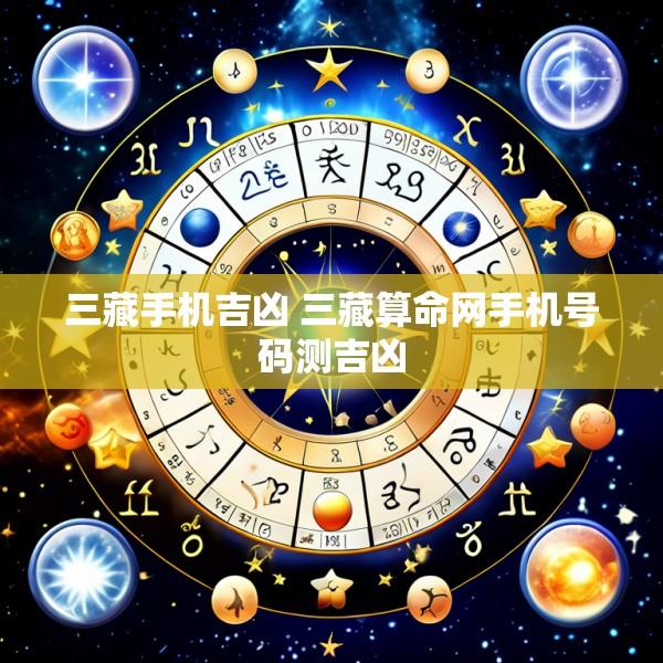 三藏手机吉凶 三藏算命网手机号码测吉凶