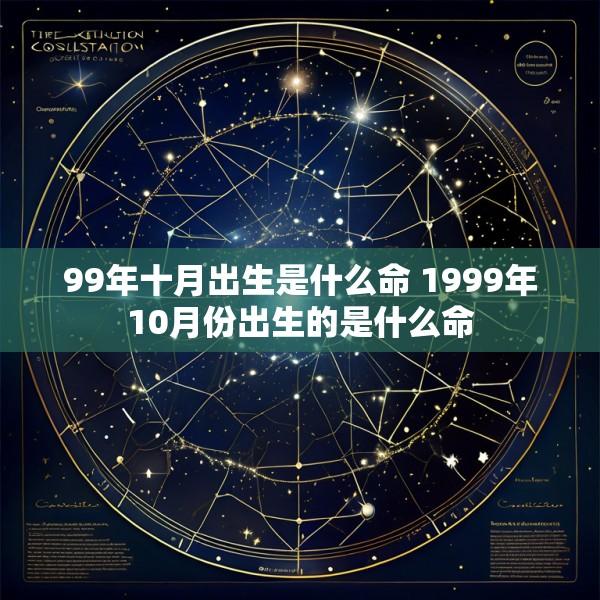 99年十月出生是什么命 1999年10月份出生的是什么命