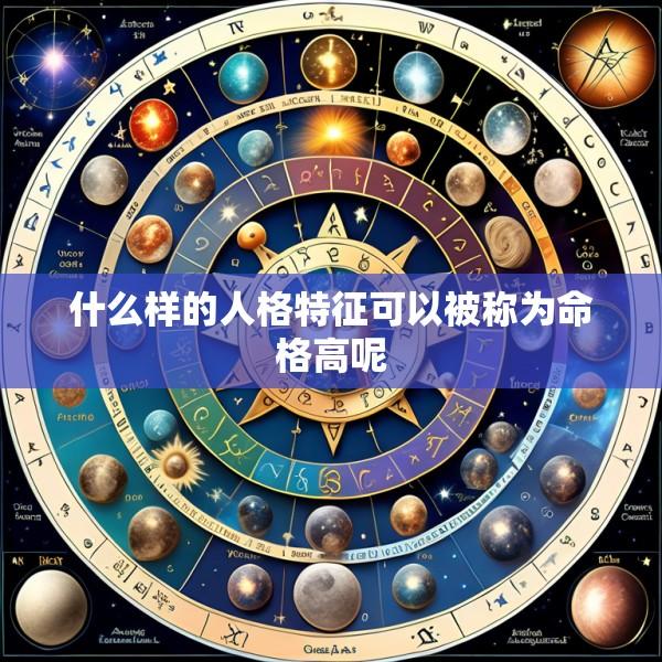 什么样的人格特征可以被称为命格高呢