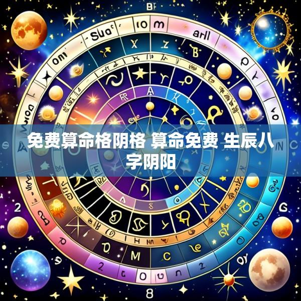 免费算命格阴格 算命免费 生辰八字阴阳