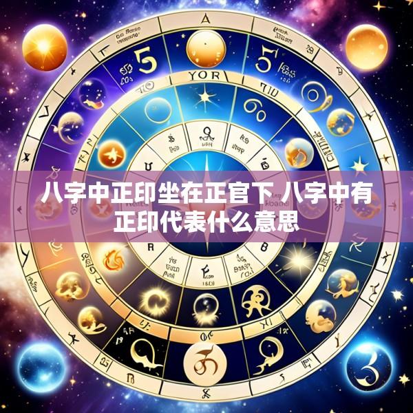 八字中正印坐在正官下 八字中有正印代表什么意思