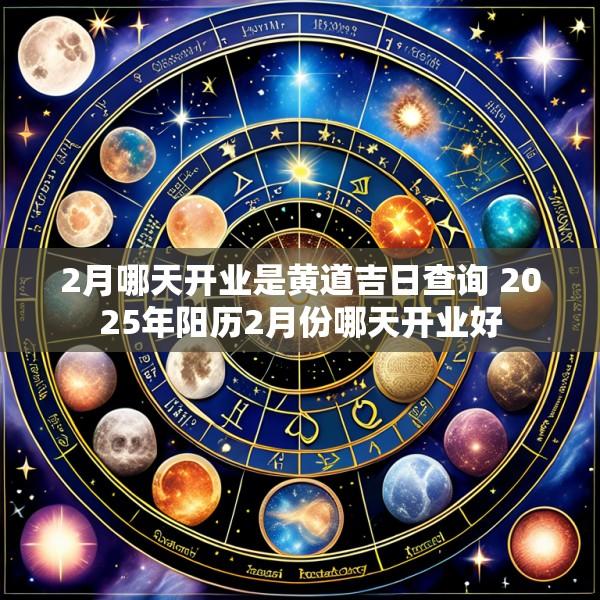 2月哪天开业是黄道吉日查询 2025年阳历2月份哪天开业好