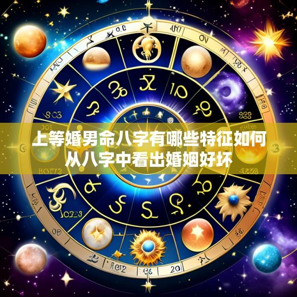 上等婚男命八字有哪些特征如何从八字中看出婚姻好坏