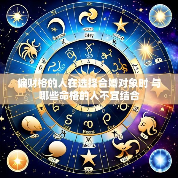 偏财格的人在选择合婚对象时 与哪些命格的人不宜结合