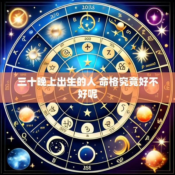 三十晚上出生的人 命格究竟好不好呢