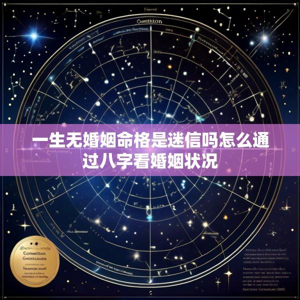 一生无婚姻命格是迷信吗怎么通过八字看婚姻状况