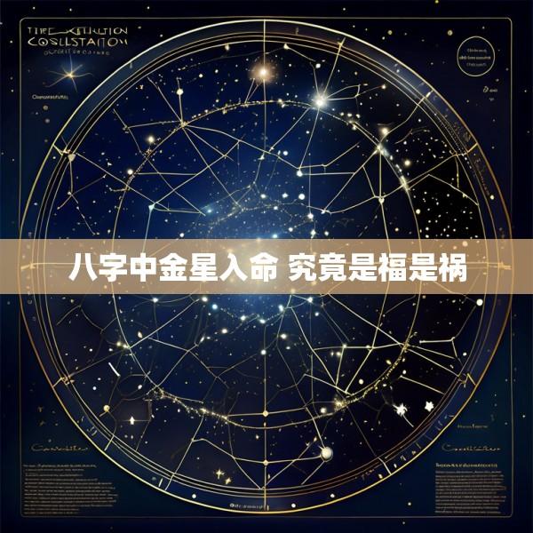 八字中金星入命 究竟是福是祸