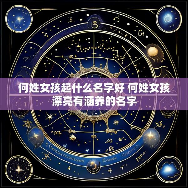 何姓女孩起什么名字好 何姓女孩漂亮有涵养的名字