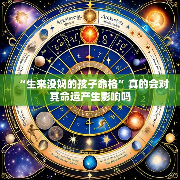 “生来没妈的孩子命格”真的会对其命运产生影响吗