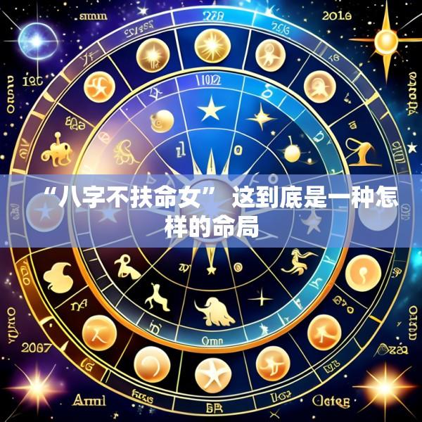 “八字不扶命女” 这到底是一种怎样的命局