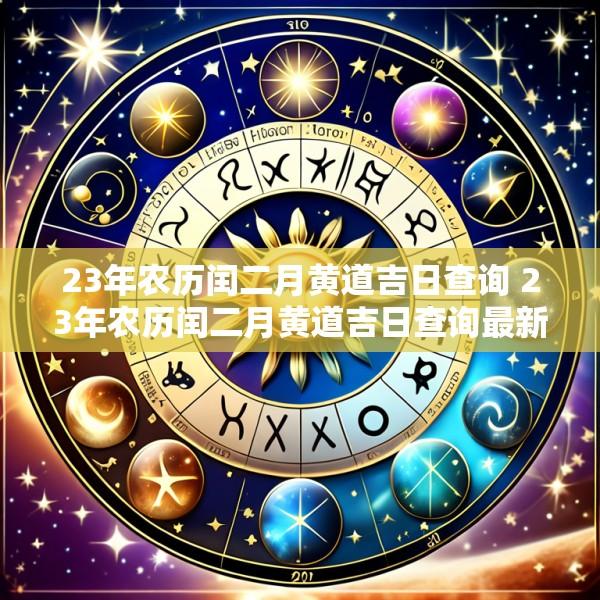 23年农历闰二月黄道吉日查询 23年农历闰二月黄道吉日查询最新