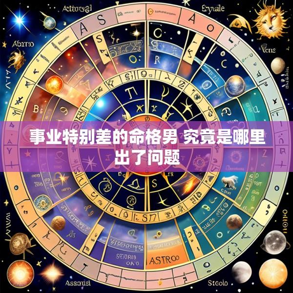 事业特别差的命格男 究竟是哪里出了问题