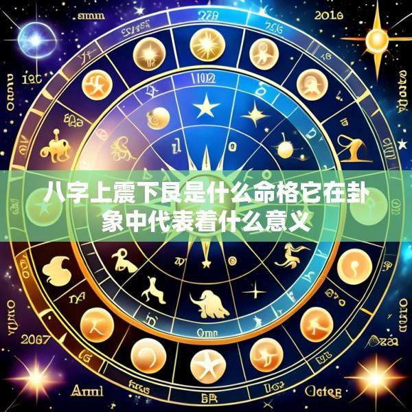 八字上震下艮是什么命格它在卦象中代表着什么意义