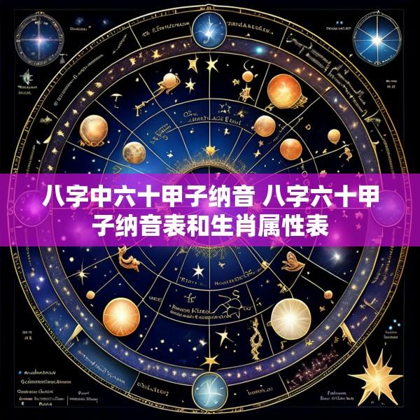 八字中六十甲子纳音 八字六十甲子纳音表和生肖属性表
