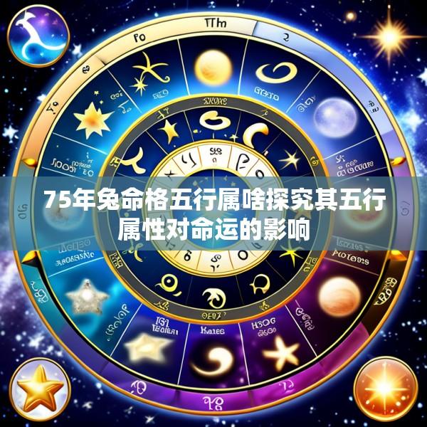 75年兔命格五行属啥探究其五行属性对命运的影响
