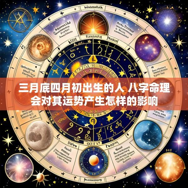 三月底四月初出生的人 八字命理会对其运势产生怎样的影响