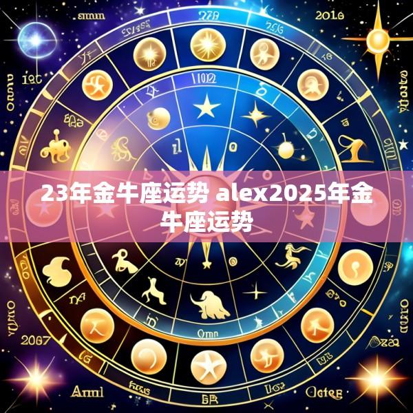 23年金牛座运势 alex2025年金牛座运势
