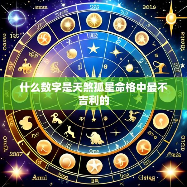 什么数字是天煞孤星命格中最不吉利的