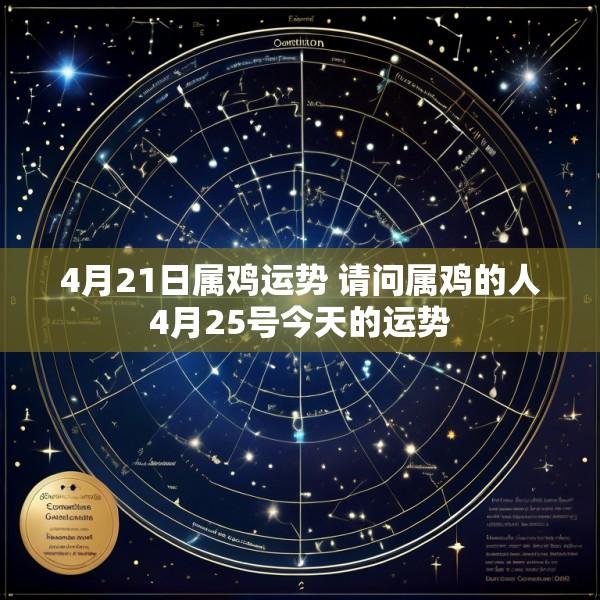 4月21日属鸡运势 请问属鸡的人4月25号今天的运势