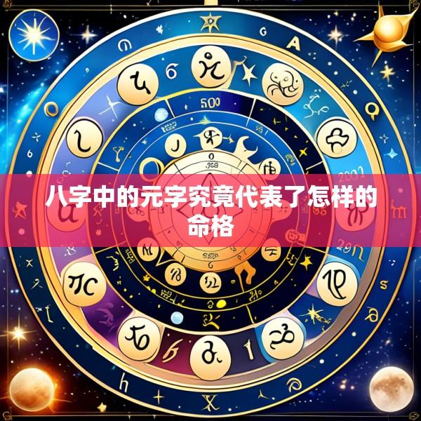 八字中的元字究竟代表了怎样的命格