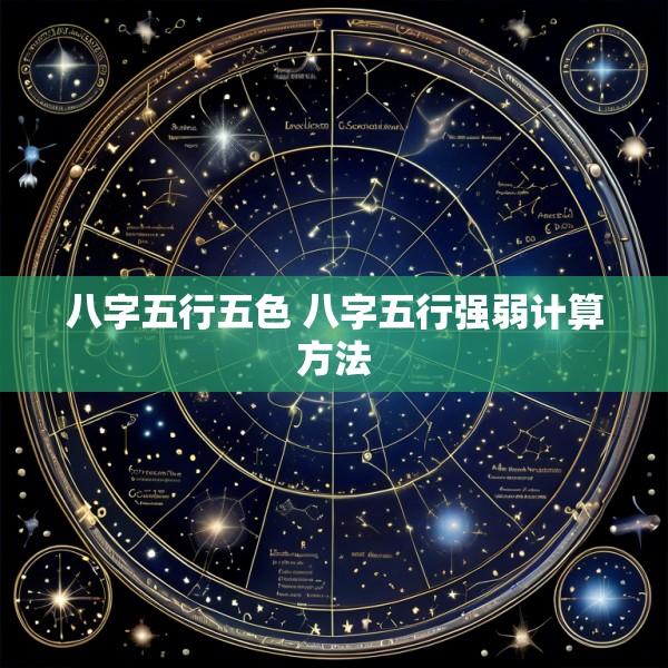 八字五行五色 八字五行强弱计算方法