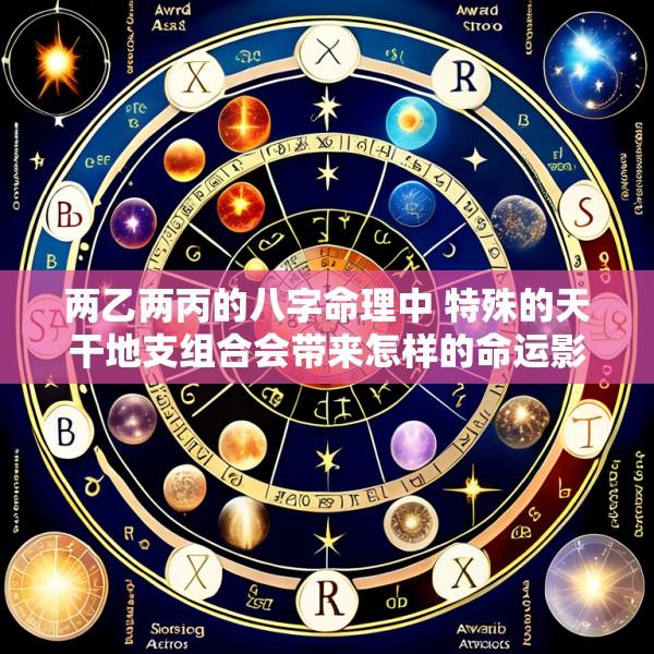 两乙两丙的八字命理中 特殊的天干地支组合会带来怎样的命运影响
