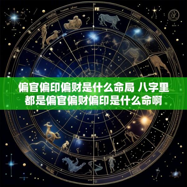 偏官偏印偏财是什么命局 八字里都是偏官偏财偏印是什么命啊