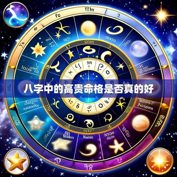 八字中的高贵命格是否真的好