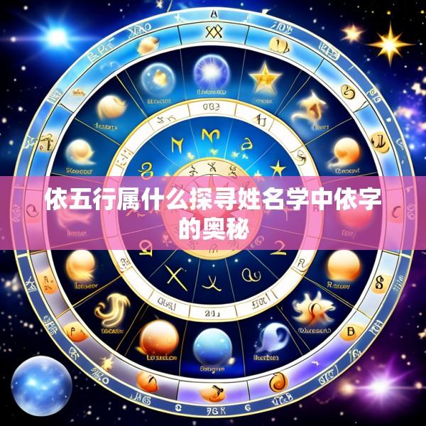 依五行属什么探寻姓名学中依字的奥秘
